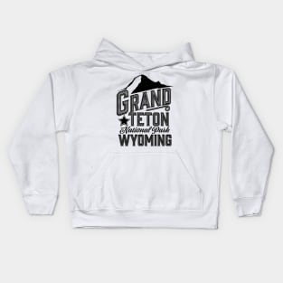 Grand Teton National Park Wyoming Kids Hoodie